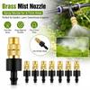 10Pcs Atomizing Nozzle Misting Nozzle Garden Micro Sprinkler  for 4/7mm Hose Garden Lawn Greenhouse