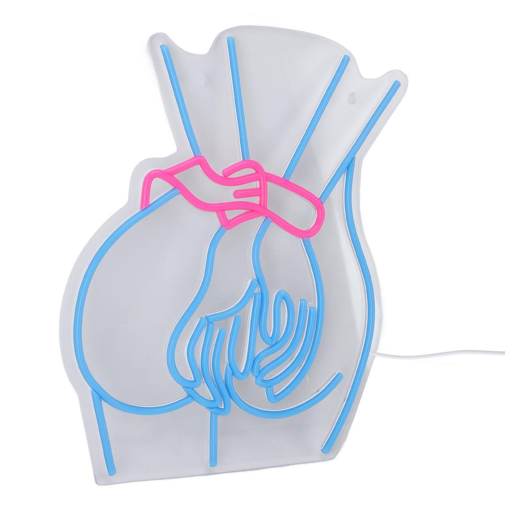 Lady Back Neon Sign Dimmable USB Plug in Decorative LED Blue Neon Light Sign for Home Party Bar
