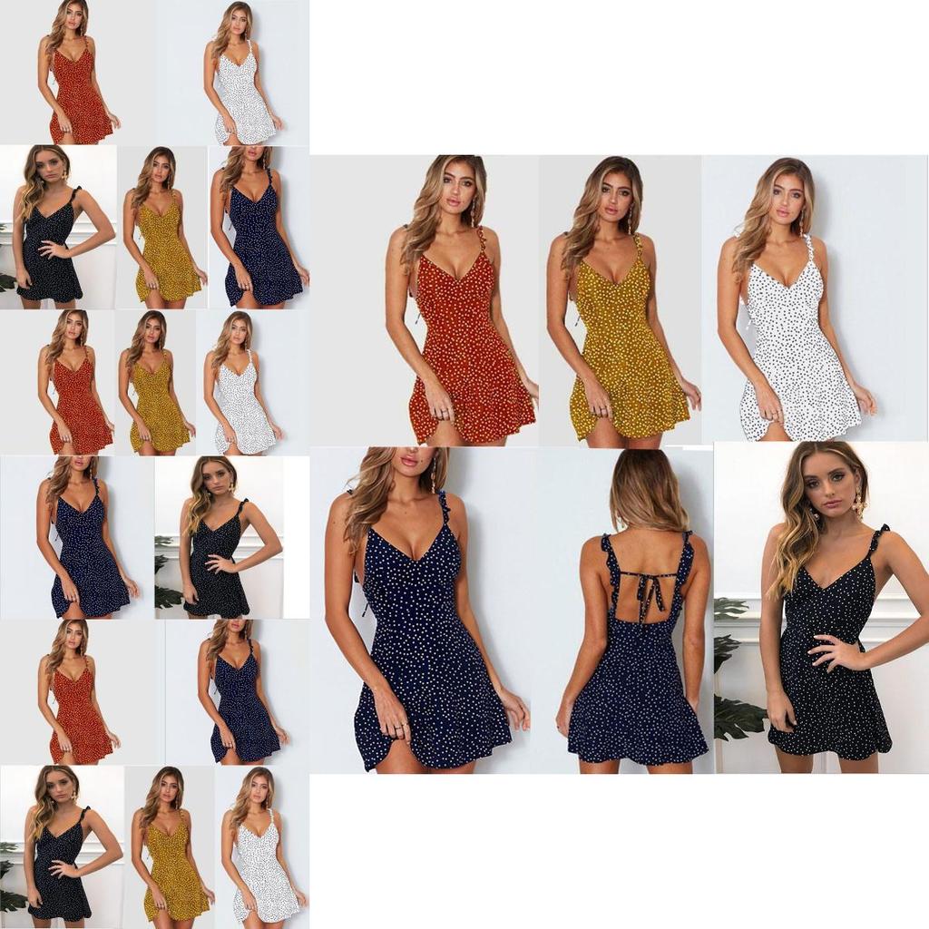 Boho Womens Floral Summer V Neck Party Evening Beach Short Mini Dress Sundress