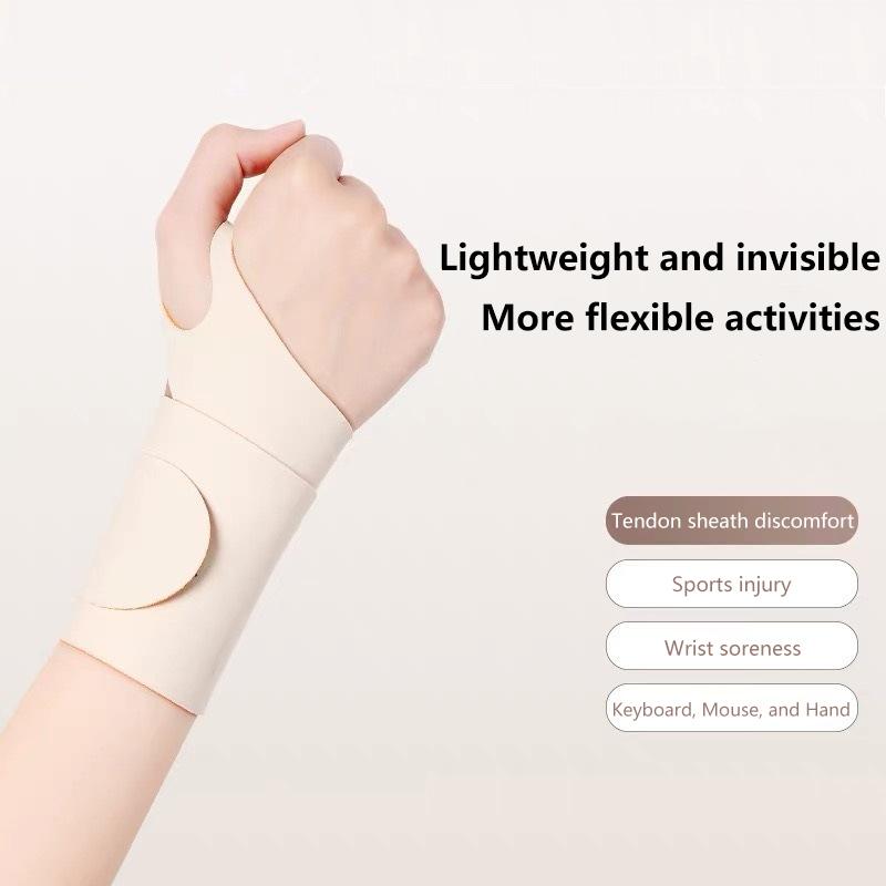 

1Pc Wrist Guard, Tendon Sheath, Joint Anti Sprain, Hand Strap, Basketball, Tennis, Badminton, Fitness Sports Wrist Guard бежевый