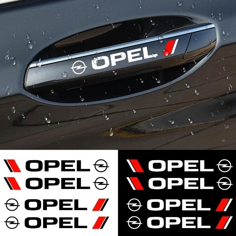 4pcs Car Door Handle Sticker Vinyl Decal For Opel Astra H G J Insignia Mokka Zafira Corsa Vectra C D Antara Combo Accessories
