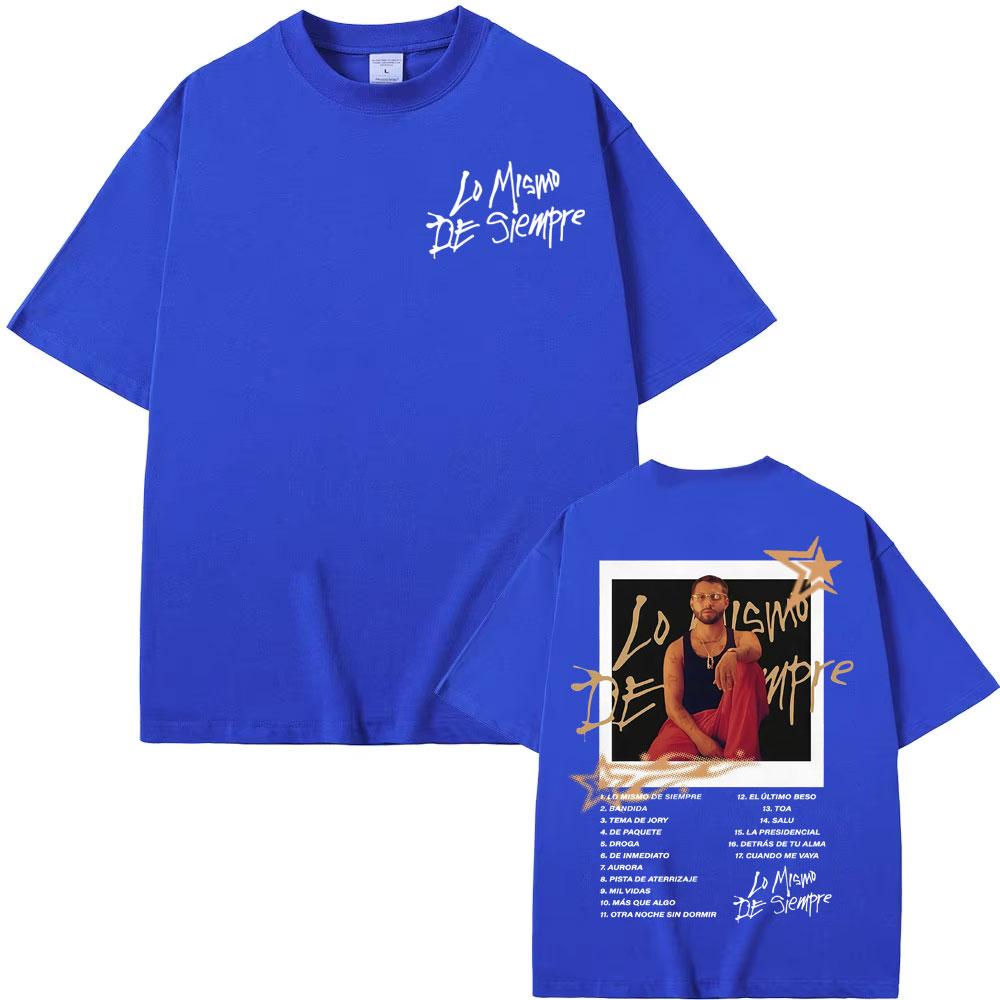 2025-26 Summer Hot Selling Rapper Mora The Album Tour T-Shirt, Men's and Women's 100% Pure Cotton Printed Hip Hop Retro T-Shirt