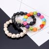 Tibetan Prayer Multi Color Skull Beads Handmade Stretch Bracelet Fashion Jewelry