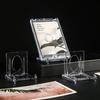 10Pcs Display Stand Adjustable Acrylic Plate Stand Set Transparent Picture Display Holders for Home Office