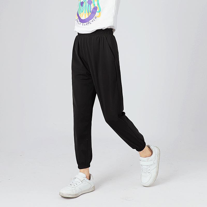 Children's Summer Pant Korean Version Lightweight Quick Drying Kids Ice Silk Trousers For Boys Girls 4-13 Years Wear