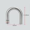 Reliable 304 Stainless Steel U Shaped Polished Exhaust Pipe 180 Degree Bend