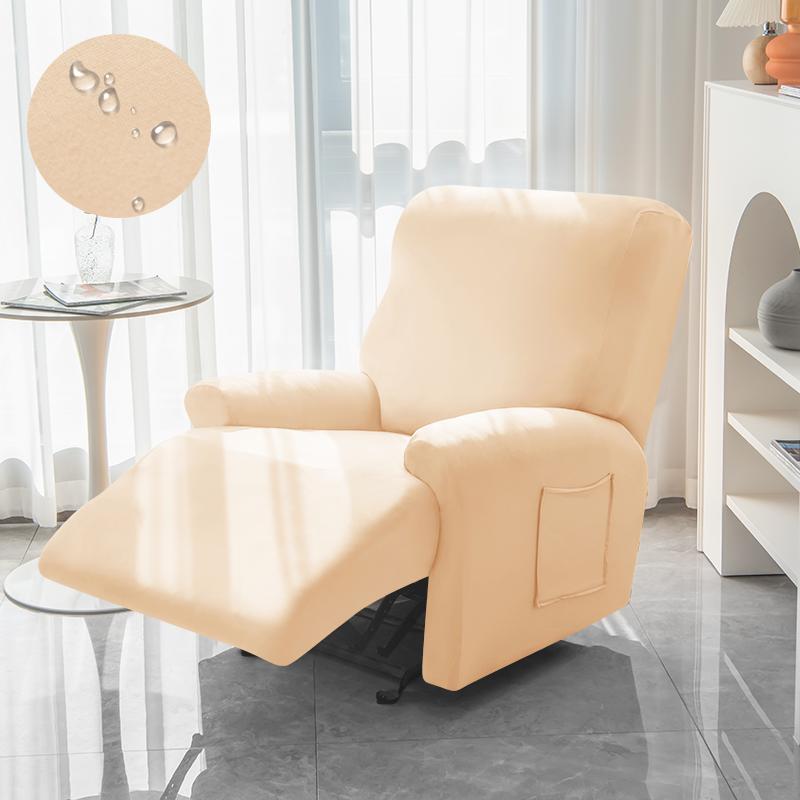 Stretch Recliner Chair Cover Solid Color Anti-dust Sofa Cover All-inclusive Single Sofa Slipcover Protector for Living Room