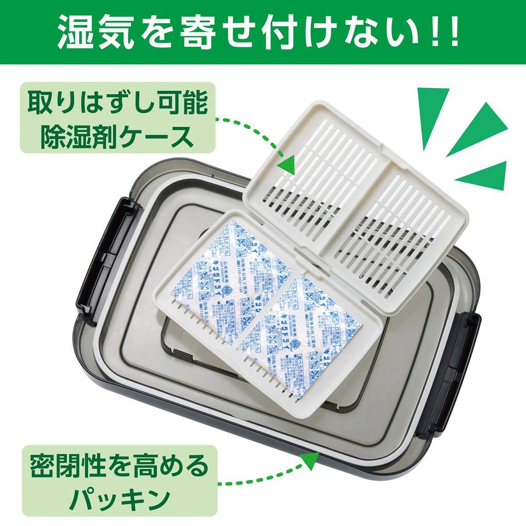 HAKUBA Dry Box NEO Smoke Storage Made In Mold and Moisture Includes Desiccant 9.5L KMC-40 Moisture-Proof Case, Japan, Stackable, Preventive,