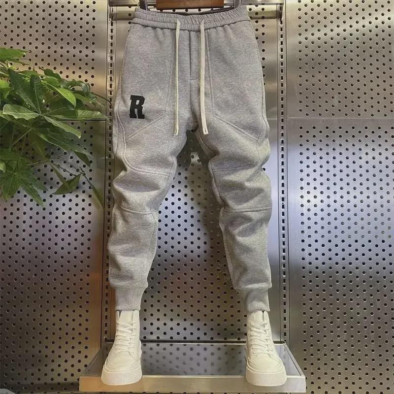 Pánske 2023 Slim Fit Elastické Háremové Tepláky - Módne Športové Joggers s Manžetami na Jar a Jeseň