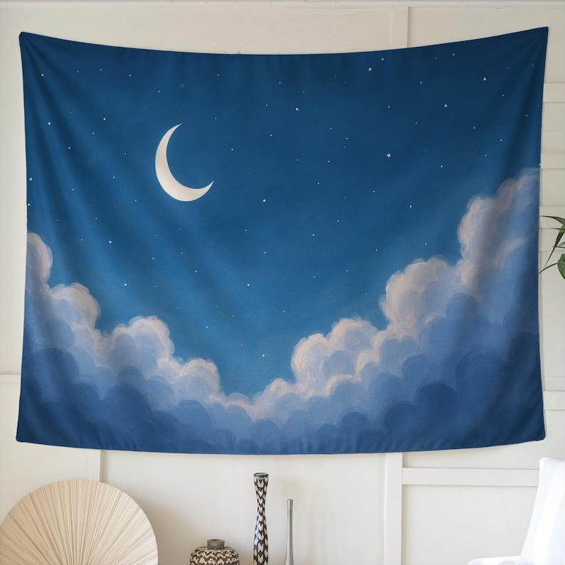 Moon Clouds tapestry 75x100 чёрный