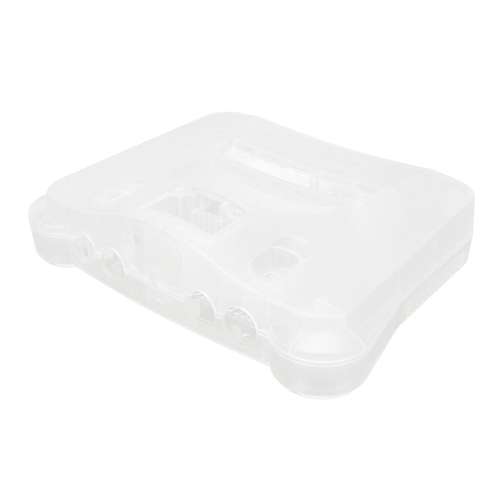 Retro Video Game Console Case Translucent White Game Console Protective Shell for N64 Retro Video Game Console