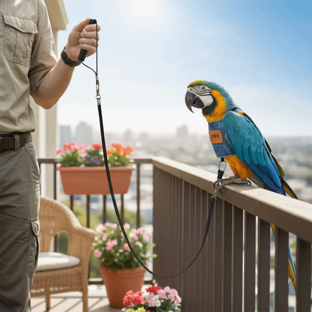 Adjustable Parrot Flying Clothes Escape-Proof Bird Training Gear Bird Walking Rope Avian Training
