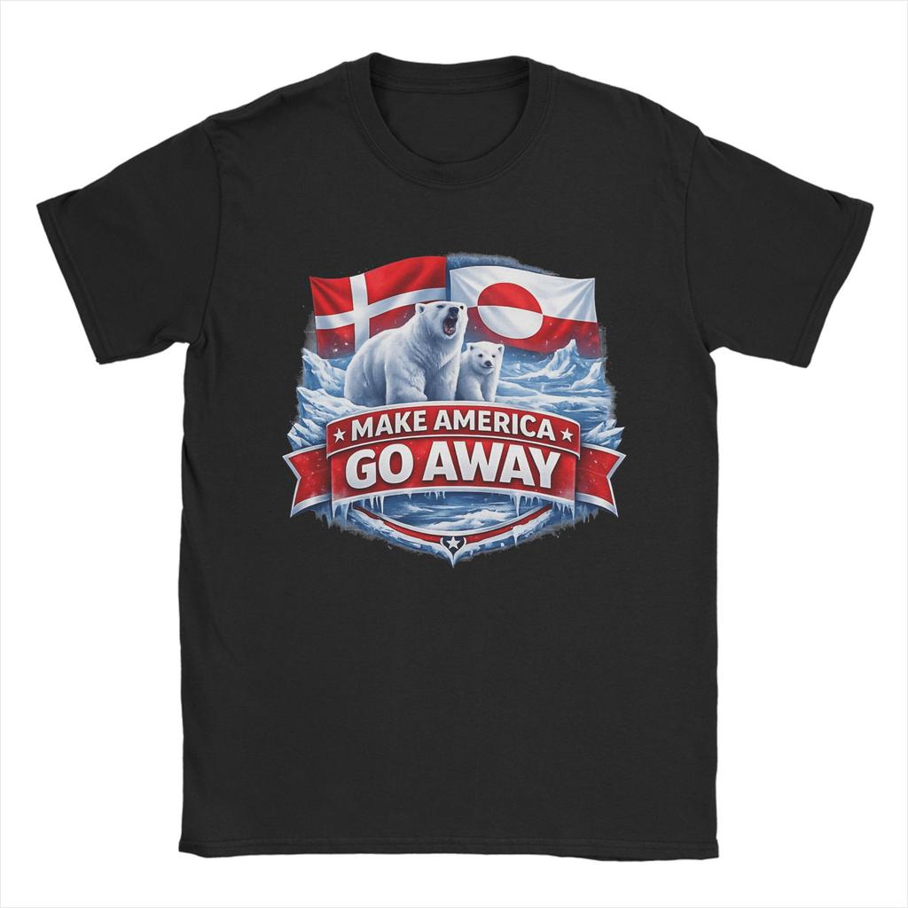 Make Greenland Great Again T Shirt Beach 100 Cotton TShirts For Unisex Harajuku Casual Tshirt ShortSleeve Streetwear Top Tees