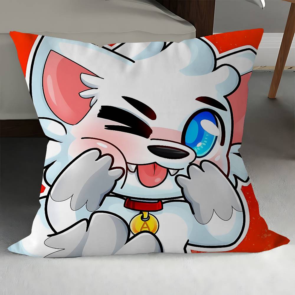 B-BoykisserS Silly Cat Pillow Cover Sofa Cushion Cover Home Room Decoration Children Gift