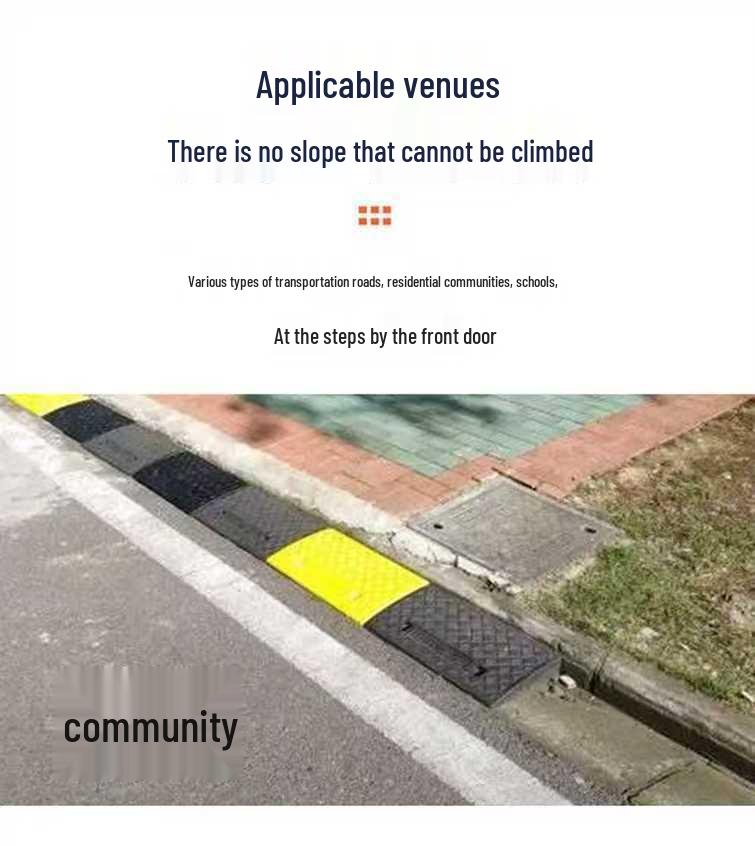 Universal Car Ramp Pad for Uphill Climbing and Speed Bumps