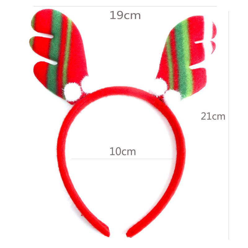 Christmas Headband: Santa, Snowman & Reindeer Antlers for Kids' Party