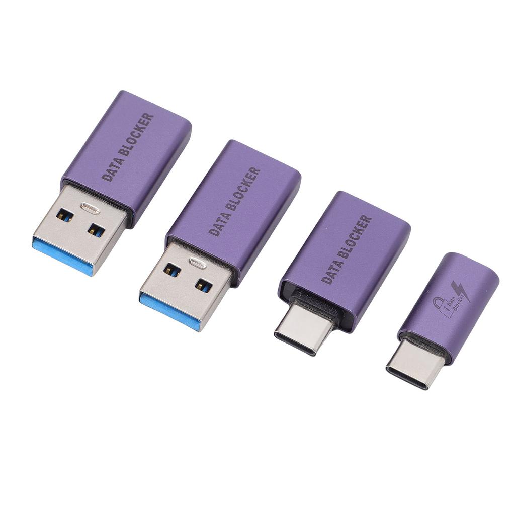 Data Blocker USB A Male To USB C Female Refuse Hacking for Any USB Mobile Phone Quick Charging