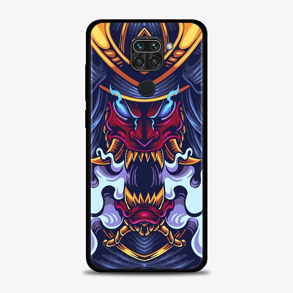 Case For Xiaomi Redmi Note 11S 11T 11 10 8 Pro 8 8T 9 9T 9S 10 Capa for Redmi K50 K40S K40 10 9A 9C 9 Japan Samurai Oni Mask