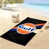 Logo del marchio Gulf asciugamano da spiaggia morbido da bagno da mare assorbente asciugamano da bagno stampa comfort moda asciugamani per viaggi e vacanze