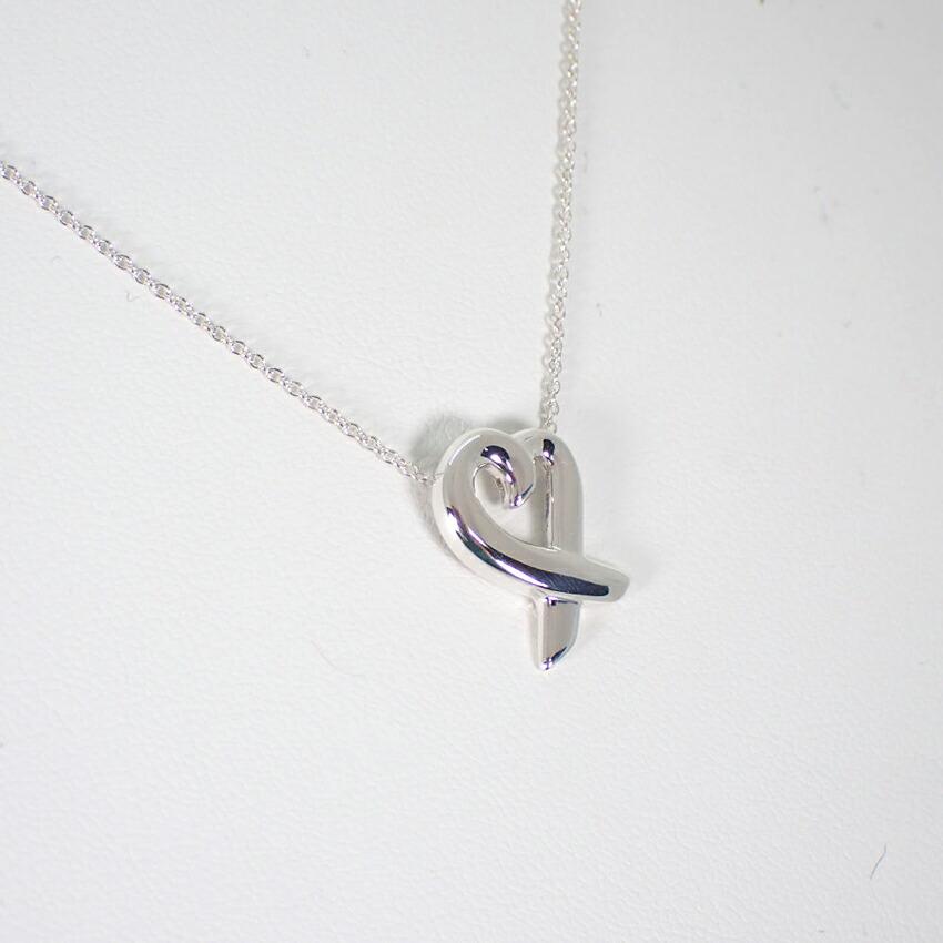 [Used] TIFFANY 925 Loving Heart Pendant/Necklace/g535-82