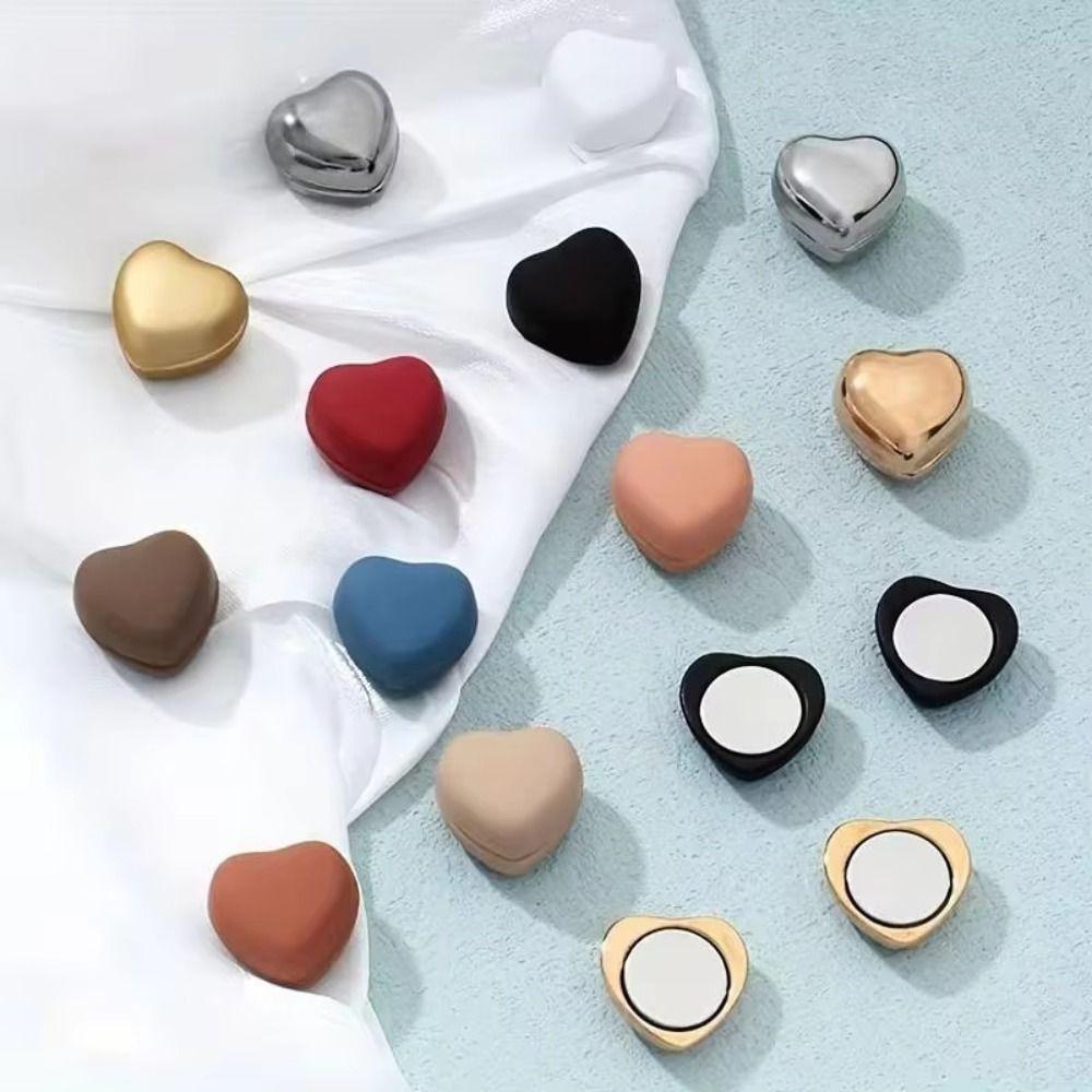 Heart-Shaped Shawl Clip Super Strong Magnetic Magnetic Clips Magnetic Scarf Brooch  DIY Accessories