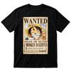 One Piece Monkey D Luffy Wanted Poster Graphic TShirt Anime Tee Gift Unisex