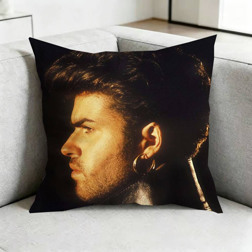 George MichaelL Singer Pillow Case Square DoubleSided Sofa Cushion Cover Bedroom Bedside Pillow Gift