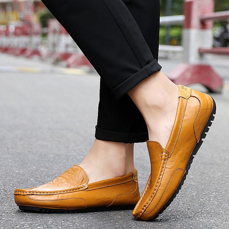 High Quality Fashion Men's Leather Shoes Casual Loafer Shoes Men's Car Driving Shoes