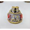 Lord Hanuman Charan Paduka Silver& Gold Antique Matte Idol for Home & Car Dasboard Hanuman Ji Charan Paduka Idol