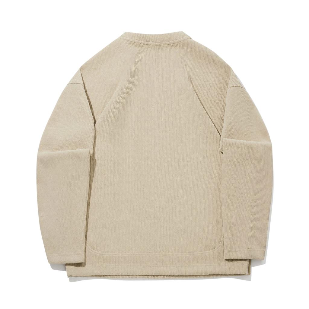 Li Ning Round Neck Solid Color Loose Versatile Pullover Simple Sweatshirt Men sweatshirt AWDW417-2