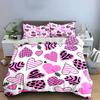 "Romantic Hearts Pattern Gift Set"  Kid's and Adults' Bedroom Decor, Exquisite Three-piece Bedding Set Gift