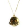 Les Trésors De Lily [D9096] - Golden 'Tribal Beauty' Designer Necklace