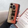 Módní, vtipná, měkká pouzdra na telefon s retro vzorem pro iPhone 15 Pro 6 14 XS 13 Max XR 12 Mini 7 Plus X SE 8 11 TPU nárazuvzdorný černý kryt