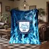 Preston North End Football Print Flannel Blanket Soft Warm Sofa Bed Throw Blanket For Home Office Bedroom