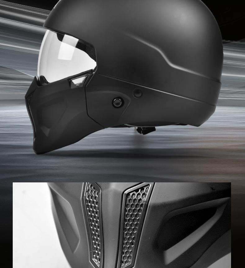 Scorpion Retro Full Face Motorcycle Helmet - 3C/DOT Certified for All Seasons