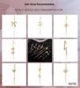 Silver Flower Zirconia Pearl Dangle Earrings for Women
