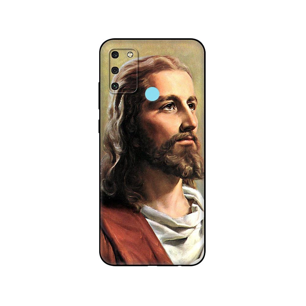 Black Tpu Case For Huawei Honor 8a Prime 8s Prime 9 Lite Honor 9A 9C 9X Premium 9x Pro 9S Case Cover Christ Jesus Cross