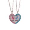Romantische Beste Freunde Honig Liebe Paar Anhänger Halskette 2 Stück/Set Regenbogen Gebrochenes Herz BFF Gute Freunde Freundschaft Schmuck Geschenk