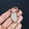 Clear Quartz Pendant Gemstone Jewelry, Copper Electroformed Pendant, Handmade Jewelry Birthstone Pendant, Gift For Him