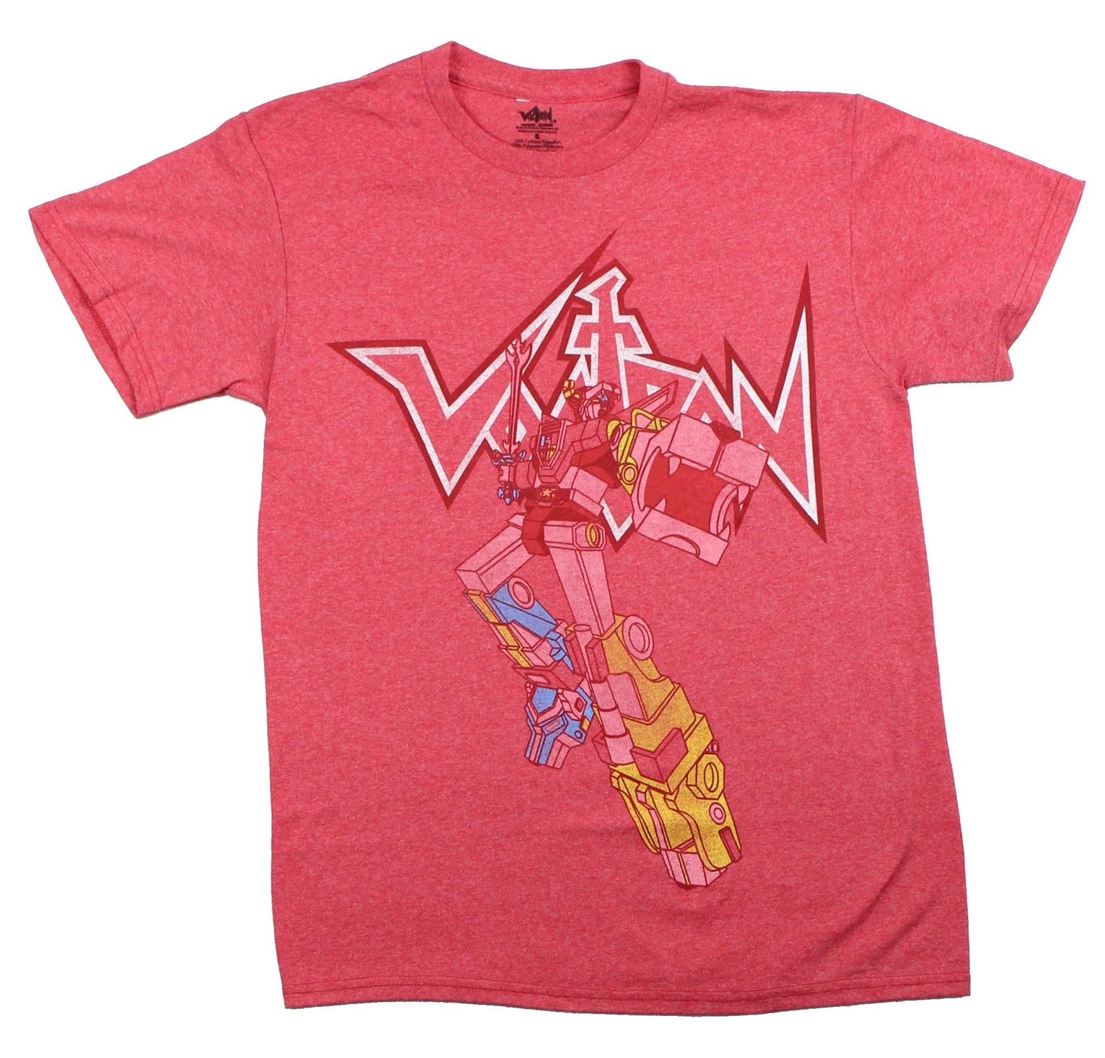Voltron Adult New T-Shirt - Battle Ready Distressed Pic L