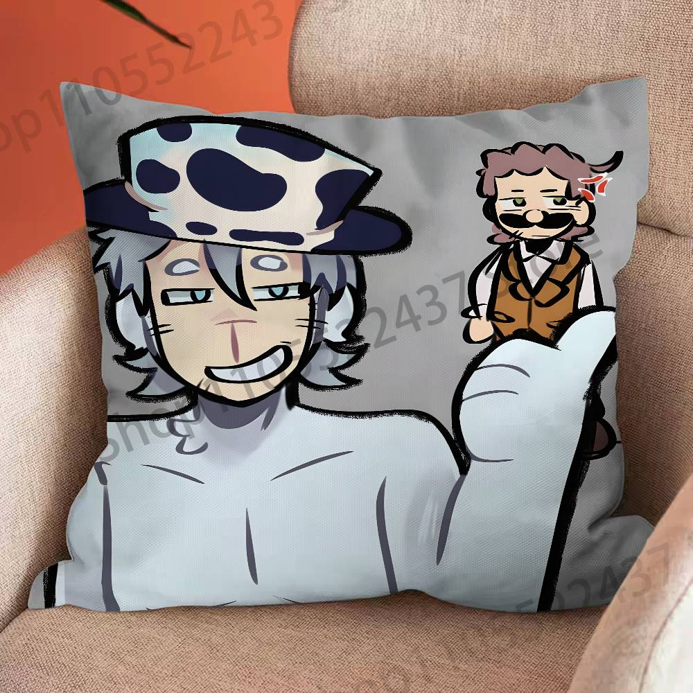 Guardian Horror Game SSlendytubbies Cartoon Printing Pillowcase Customized Pillow Cover for Sofa Home Decor