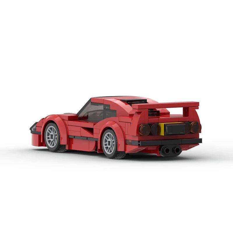 Compatible With Building Blocks MOC Car Model Set F40 Assembled Ornaments Gift 8-grid Car Model