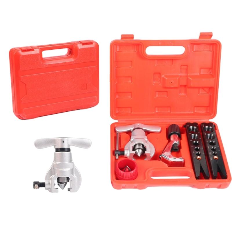Complete Tube Flaring Tool Expanders Kit For Copper and Aluminum Tubing With Pipe Cutter Reamer Eccentric Expander