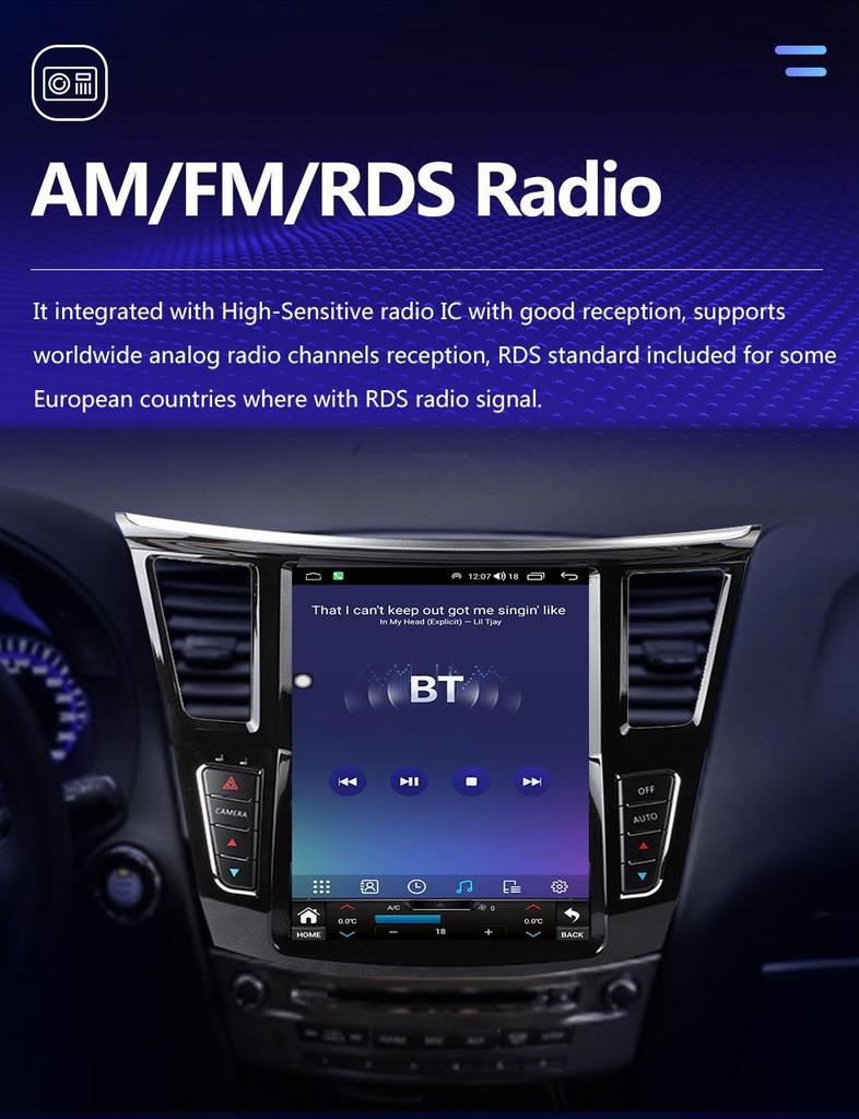 2014-2020 Infiniti QX60/JX35 Bluetooth CarPlay Android Navigation System