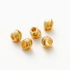 10/30/50 Stück 5mm*6mm Messing mit 18K Goldbeschichtung Unregelmäßige Perlen Hohe Qualität Streifen-Abstandshalterperlen Für Mode Schmuckherstellung Zubehör