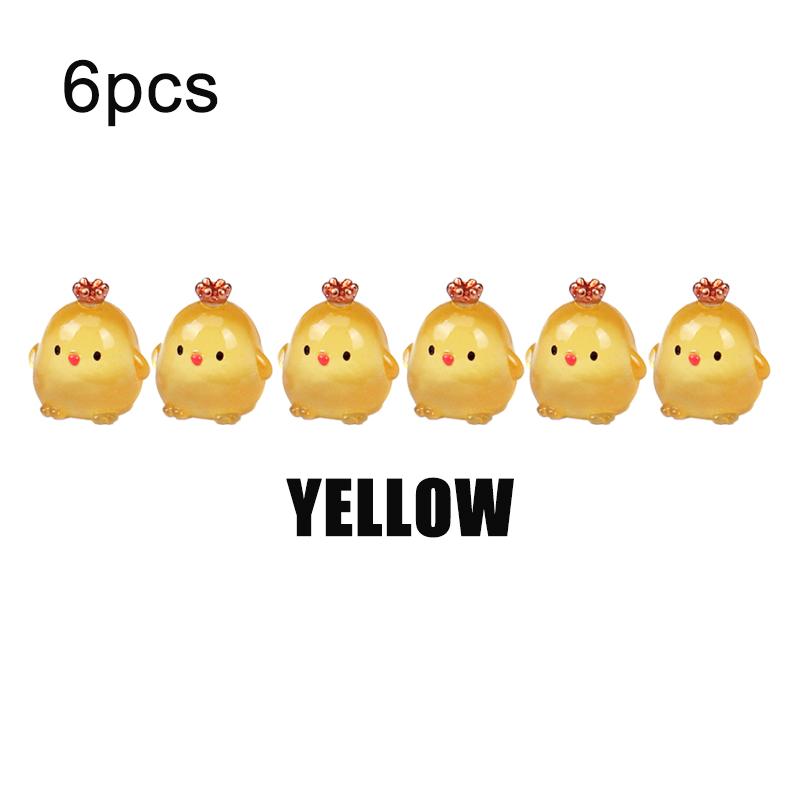 6PCS Driving Assistance Signs Luminous Chicken Safety Points Inside The Car ,Car Point Marking, Car Center Console Decoration