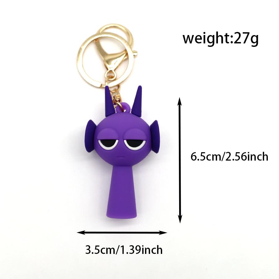 Brelok Rhythm Box Sprunki Ręcznie robiony Wisiorek Lalka Model Peryferyjny do Gry Brelok Wisząca Biżuteria Rhythm Box Ręcznie robiony