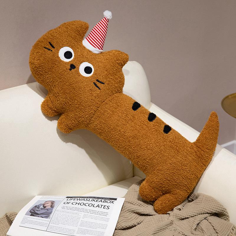 40/65/80CM Soft Animal Cartoon Pillow Cute Cat Plush Stuffed Animals Pillow Toy Lovely Kids Birthyday Gift Room Decor