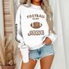 Women's Casual Fashion Round Neck Long Sleeve Halloween Printed Sweatshirt