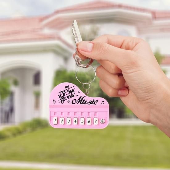 

Забавный брелок с подвеской в ​​виде электронного органа, реалистичная форма фортепиано, мини-брелок для ключей, музыкальная интерактивная сумка, подвесная игрушка
